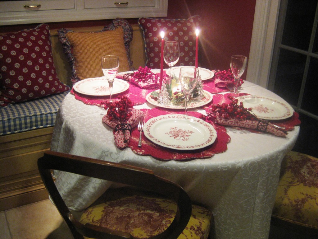 kitchen tablescape