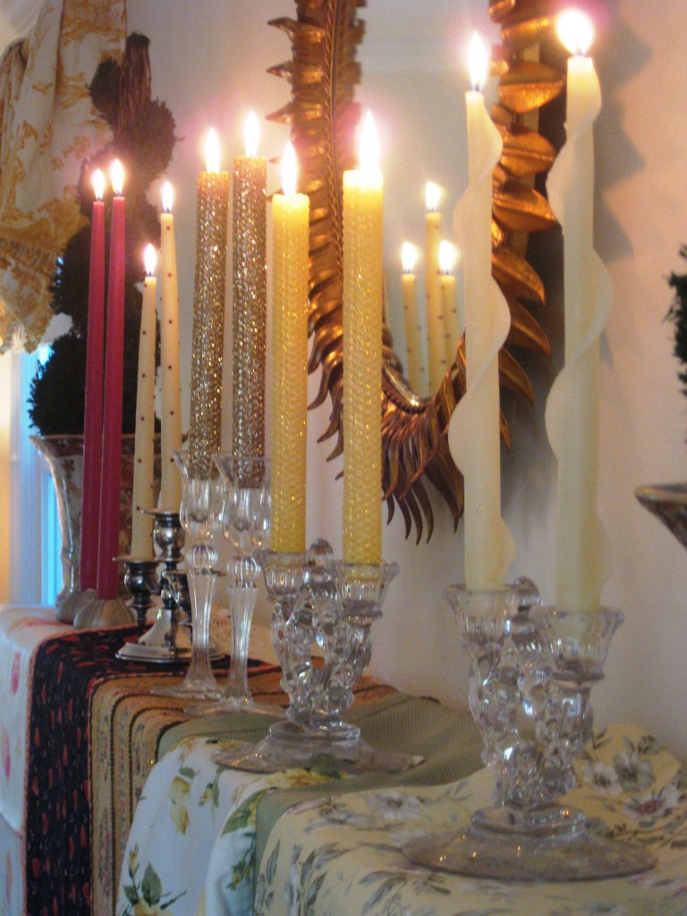 candles mantle
