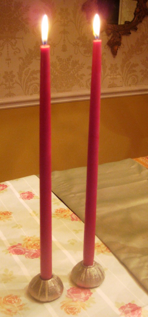 candles table pink Laura Ashley