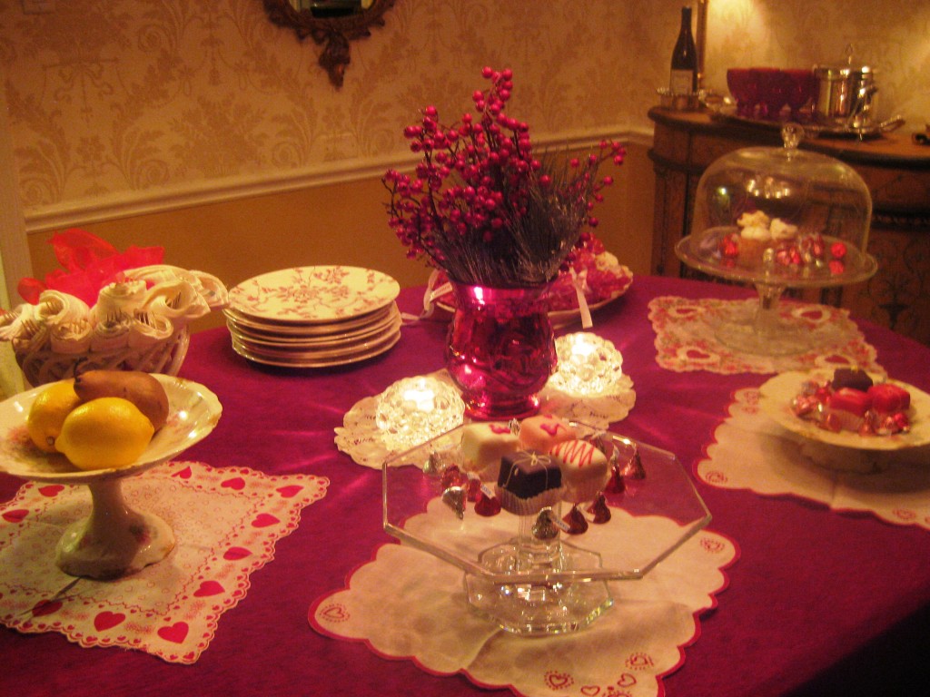 buffet table full view