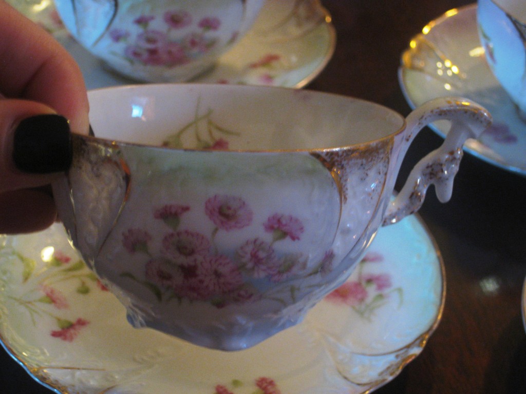 tea cup close up