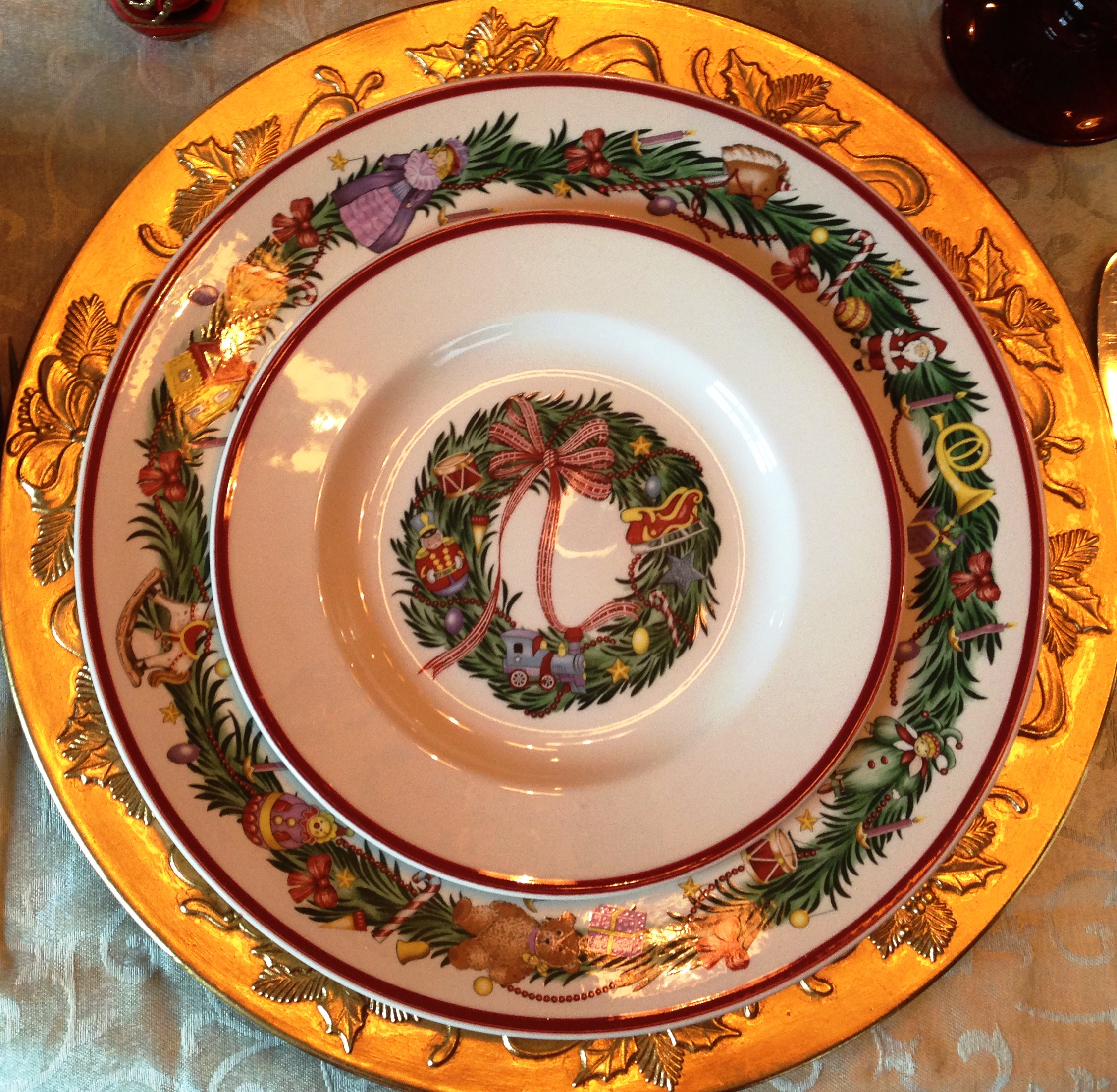 place setting close up